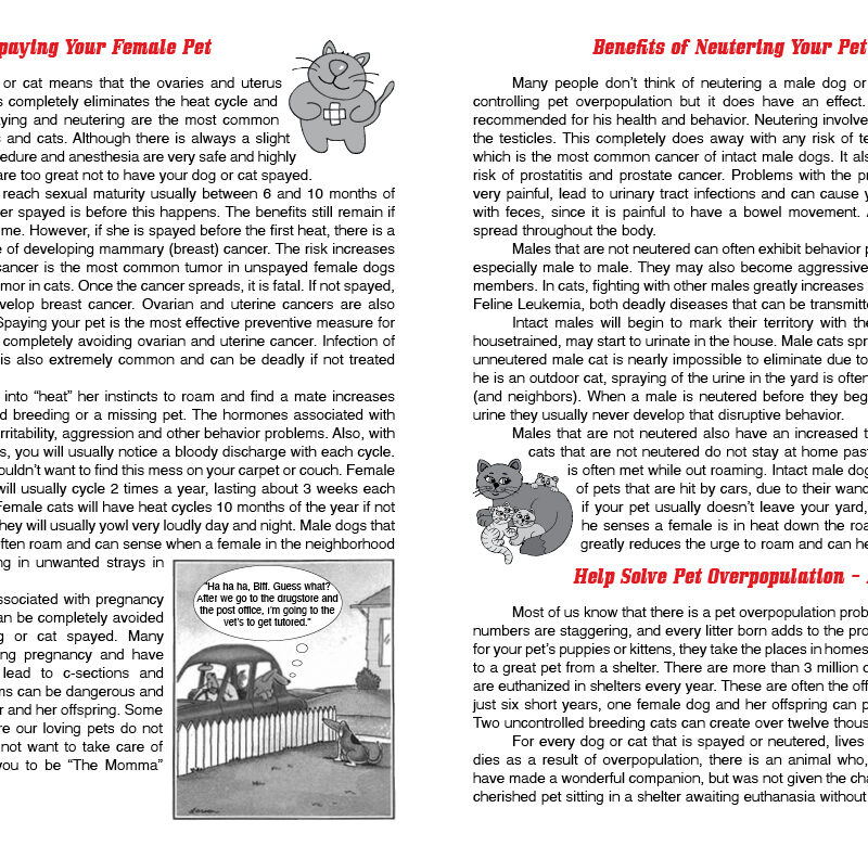 Spay & Neuter page 2